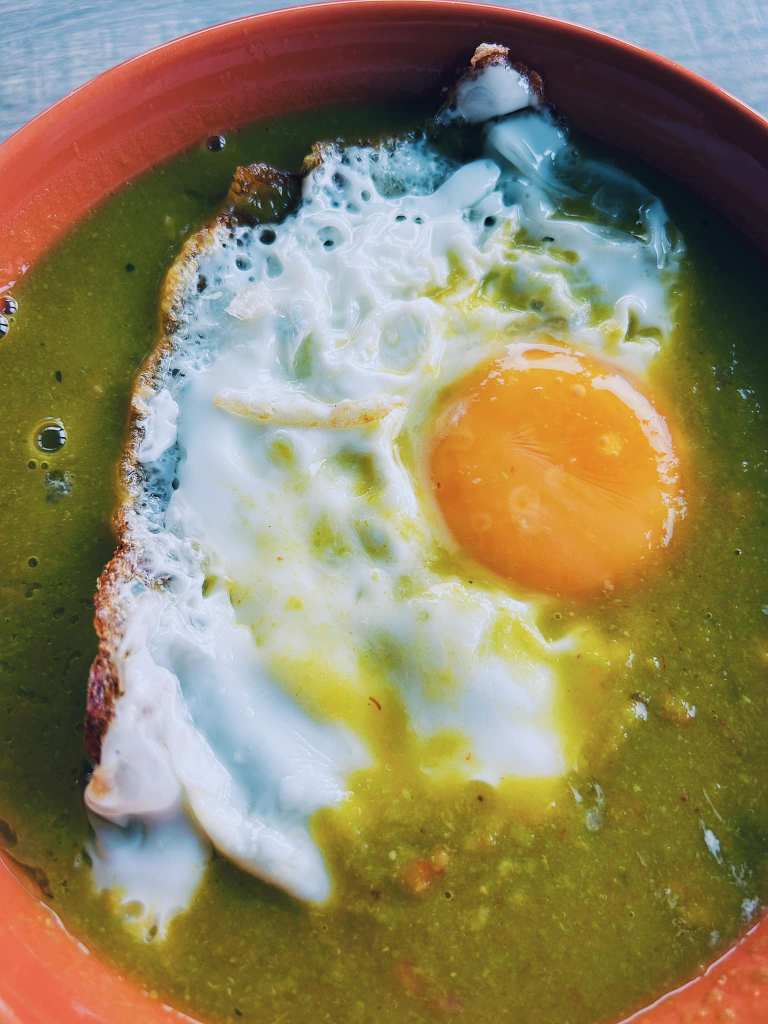 green peas soup